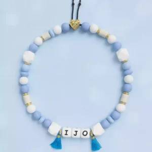 bijou collier em bleu pastel elégance & sérénité