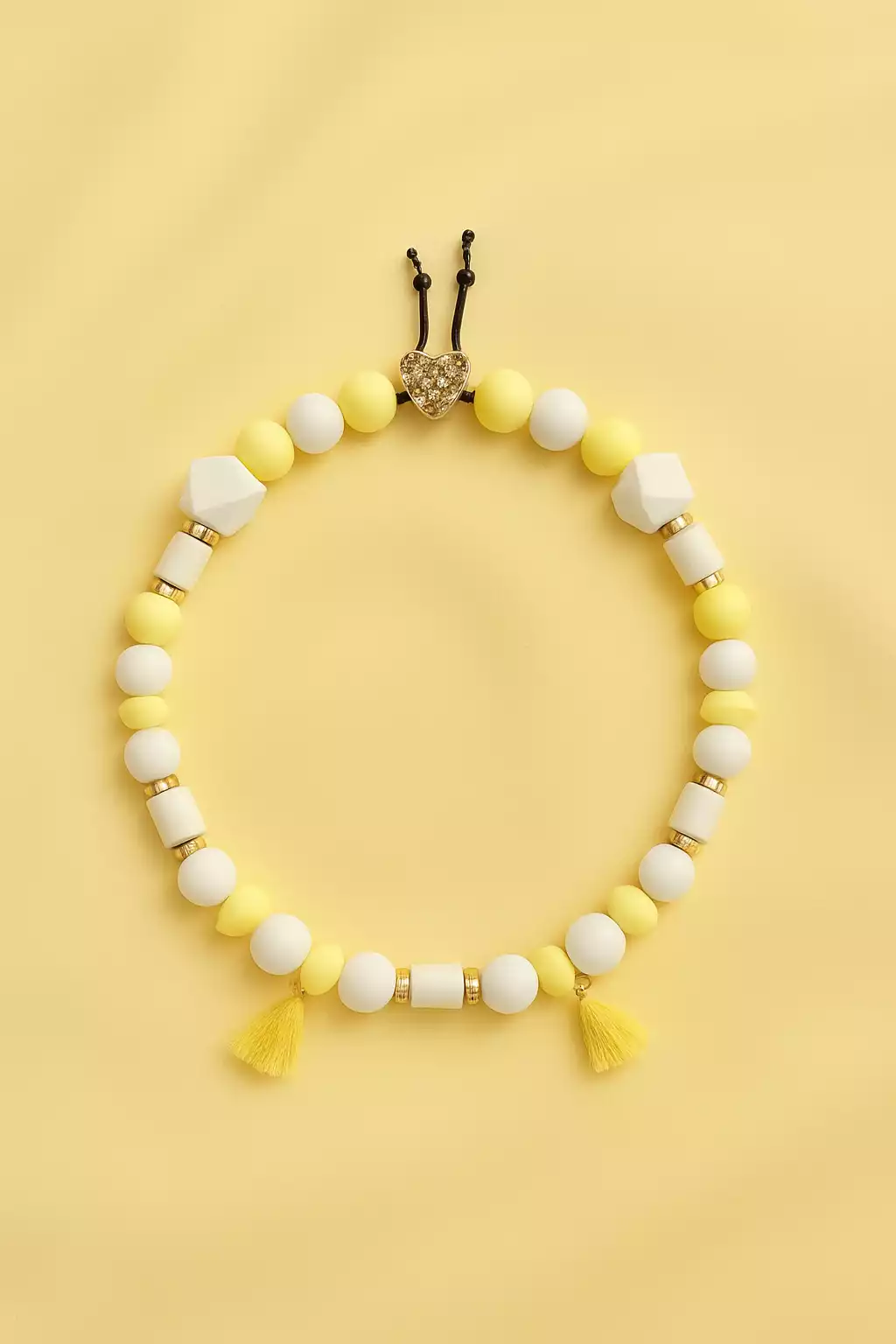 bijou collier pour chien jaune chic et elegant perles em