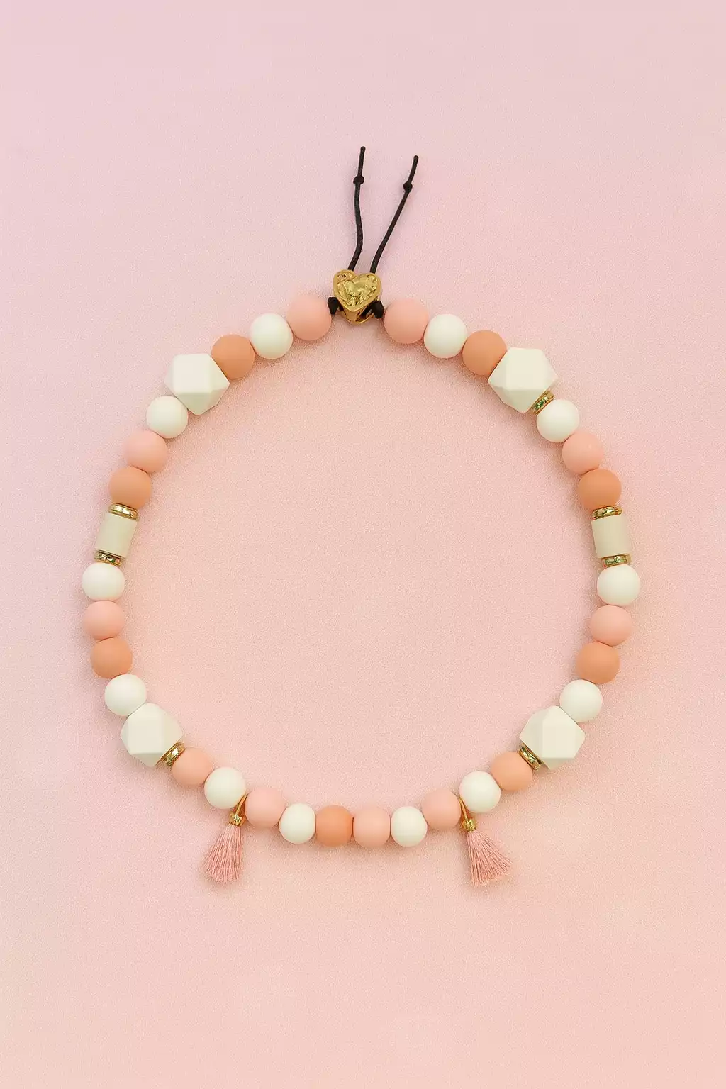 bijoux collier pour chien perles em saumon chic