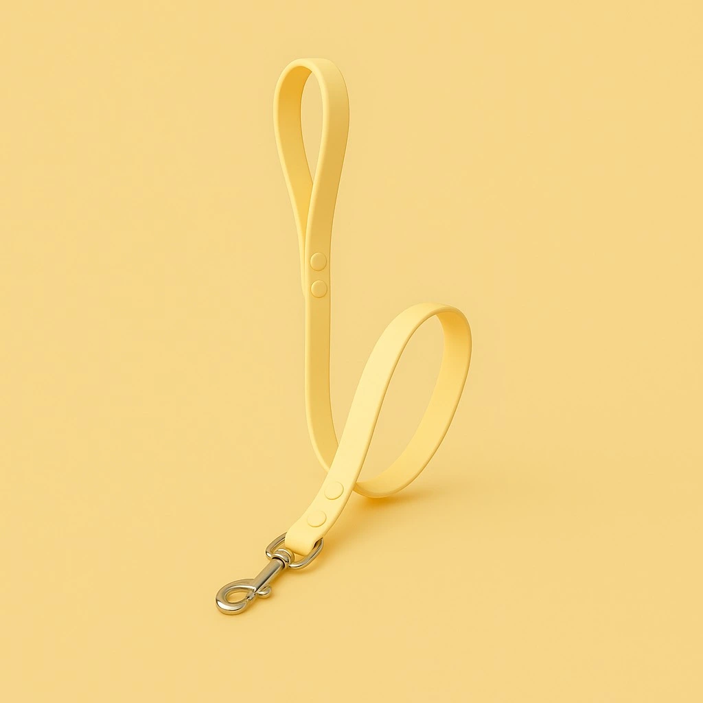 laisse jaune pour chien chic et confortable - modèles élégant waterproof ou fun signés woofty