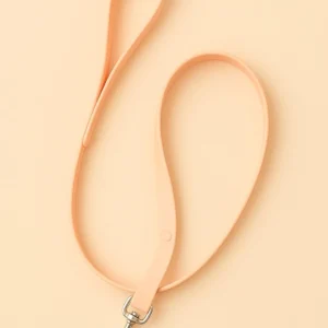 laisse orange saumon pour chien chic et confortable - modèles élégant waterproof ou fun signés woofty