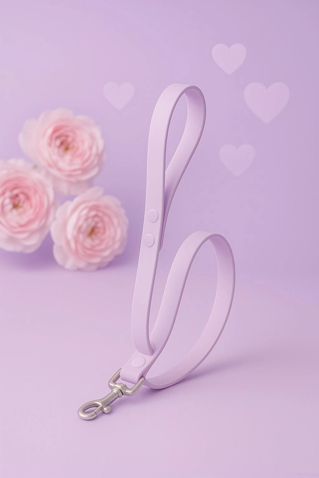 laisse violette lilas pour chien chic et confortable - modèles élégant waterproof ou fun signés woofty