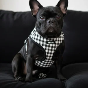 harnais vichy noir & blanc