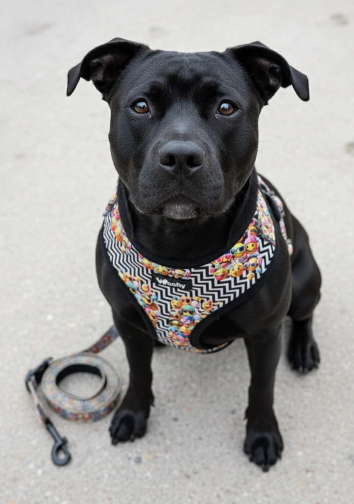 harnais vichy noir & blanc