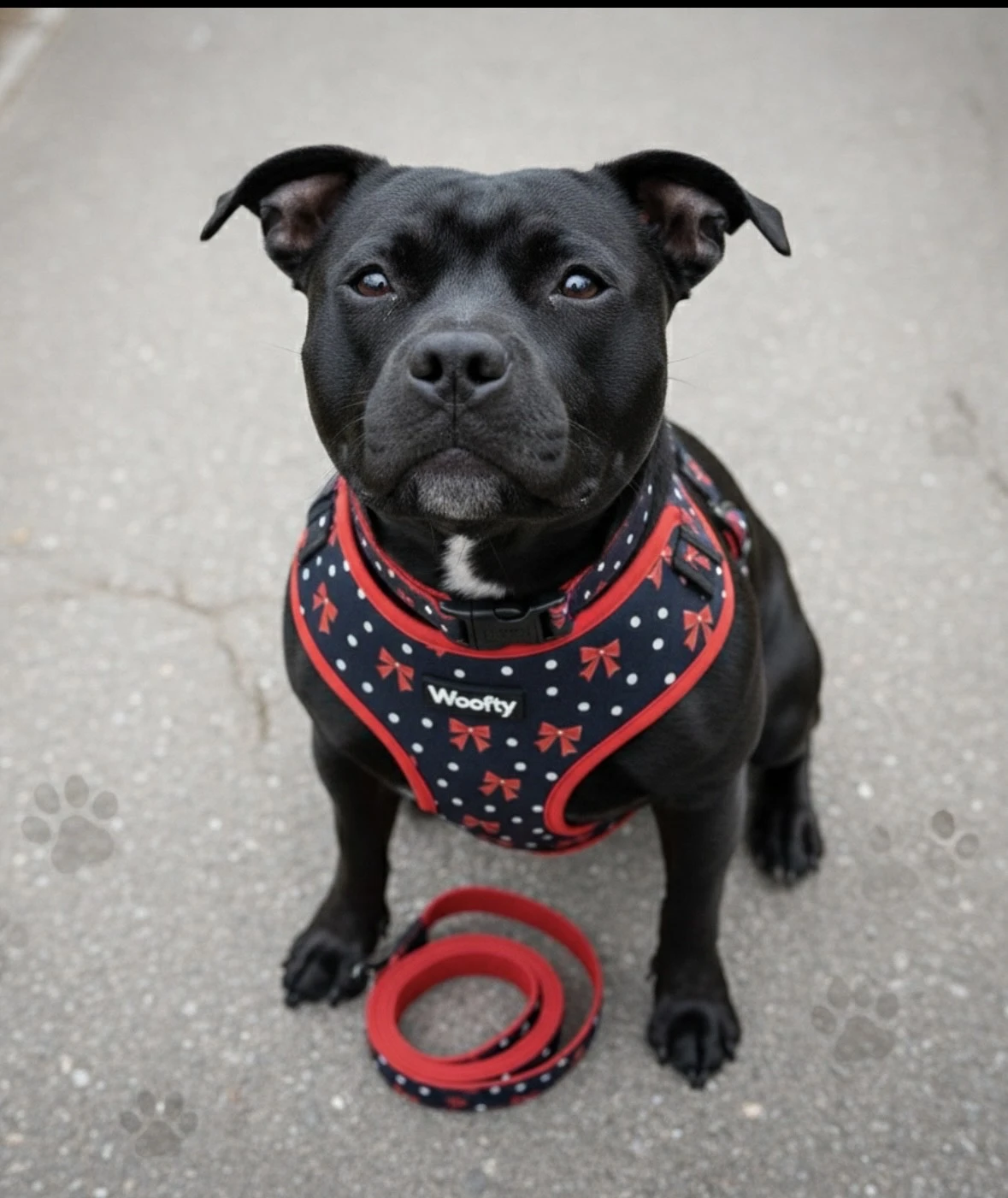 harnais vichy noir & blanc