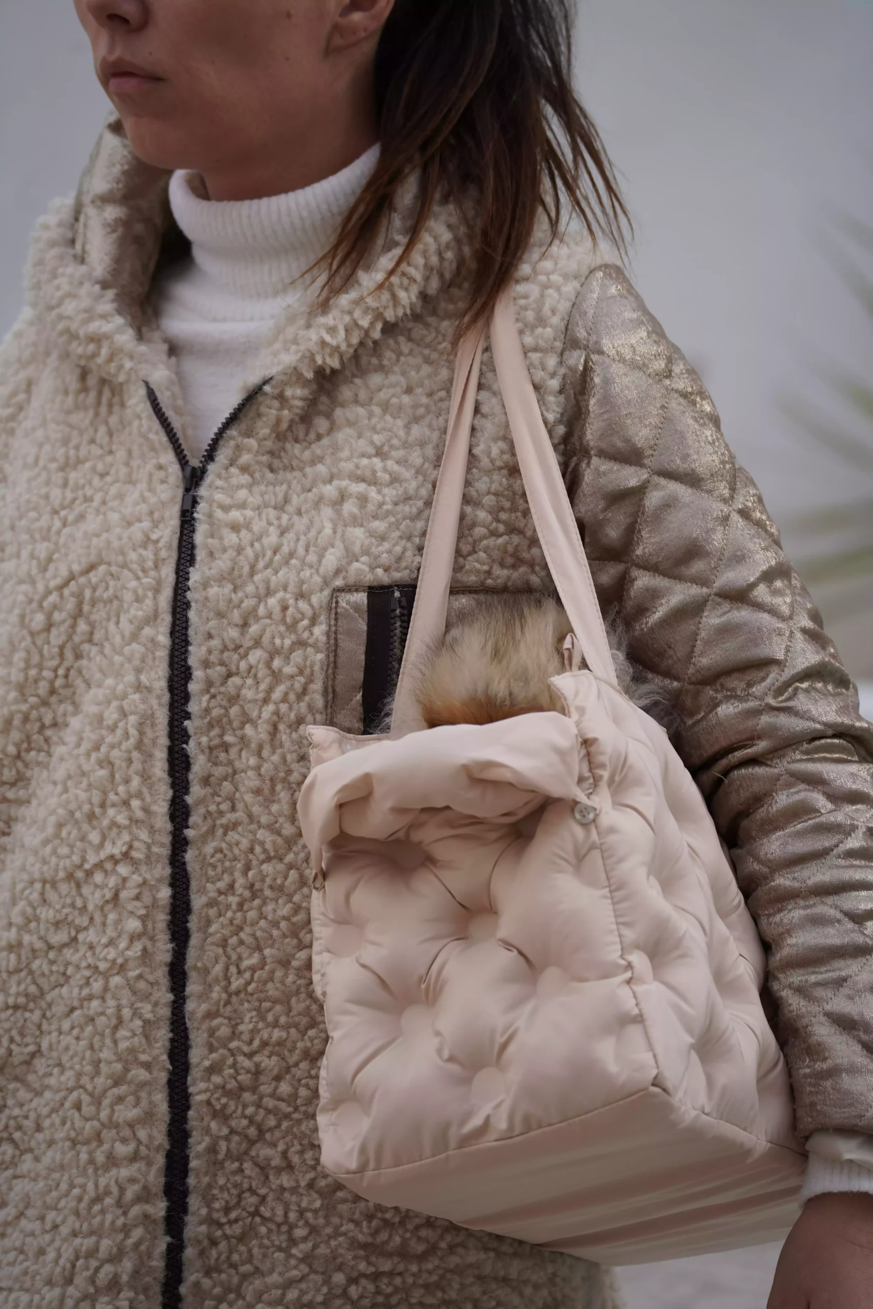 sac de transport woofty chien elegant chic beige (1)