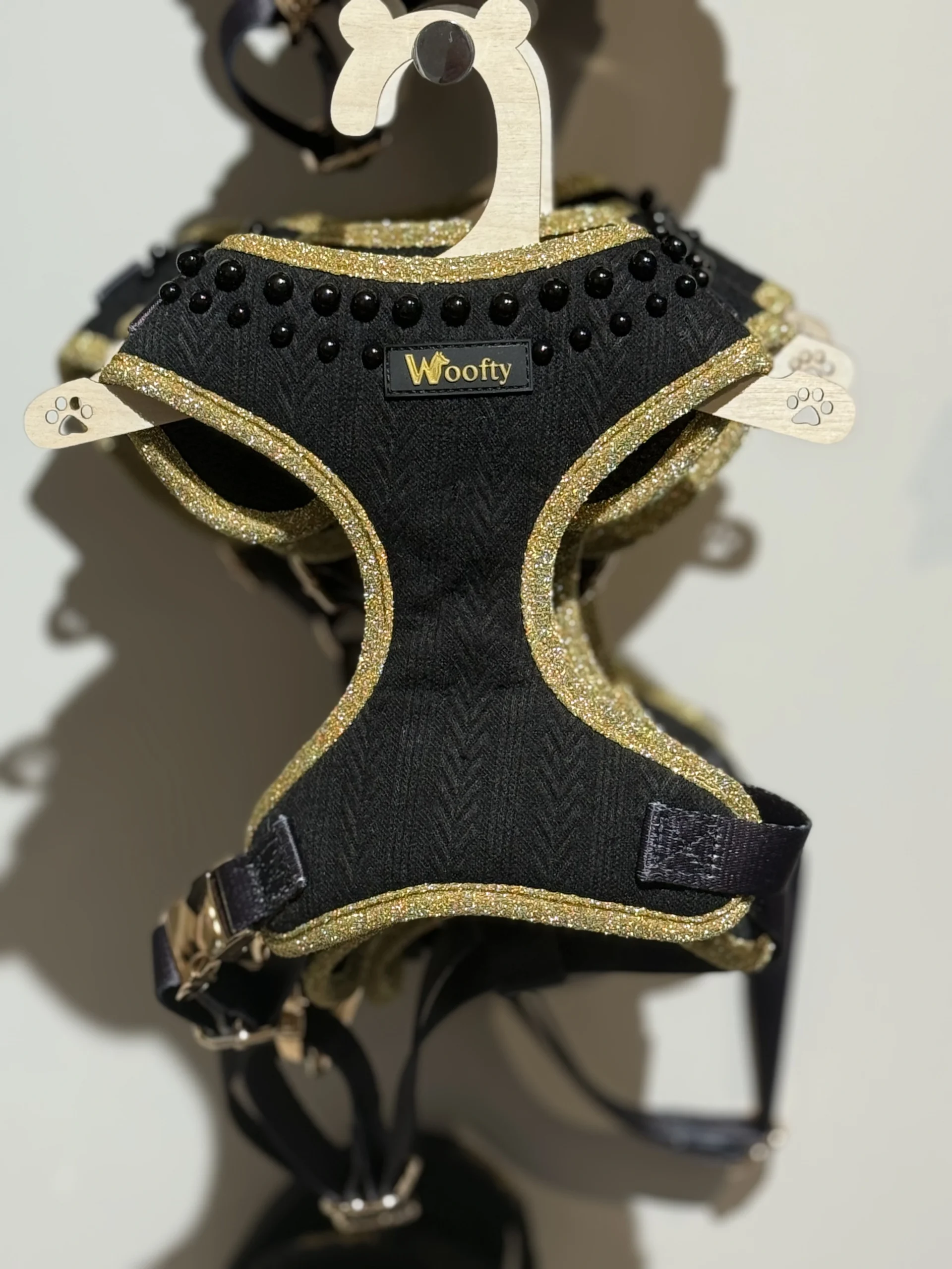 harnais tweed rouge & doré (copie)