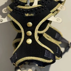 harnais tweed rouge & doré (copie)